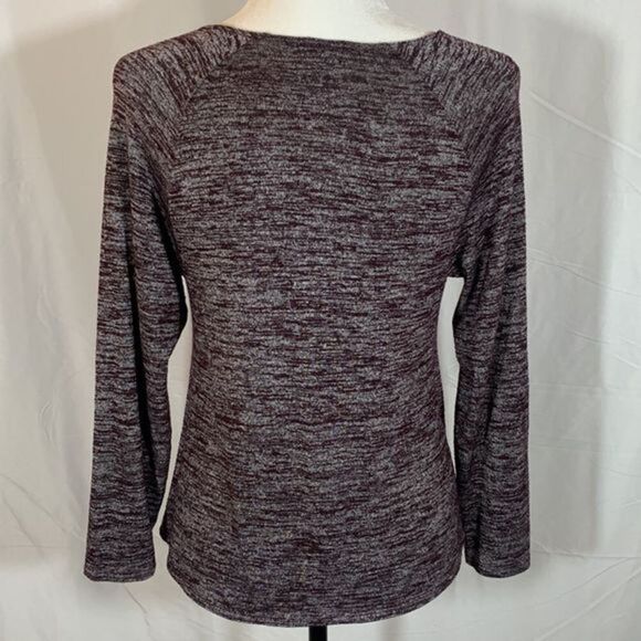 Wilfred Free Purple Heather Grey Long Sleeve Top - Picture 2 of 6